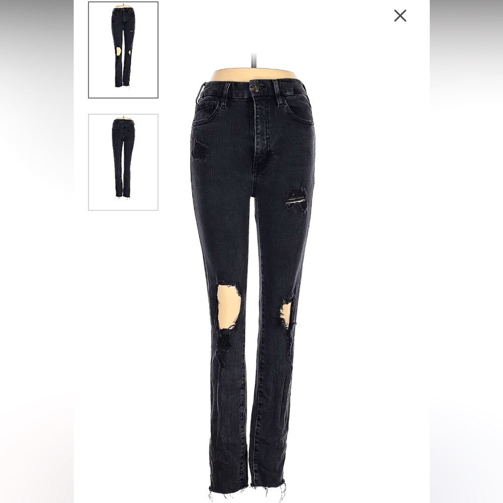 Aeropostale super high-rise curvy black jegging (6 R)